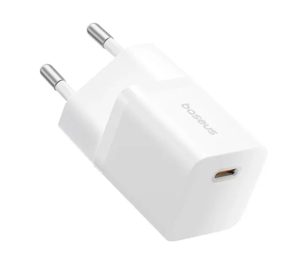 BASEUS Ładowarka sieciowa USB- C GaN5 mini 25W (biały) P10110909213-00 - 1310916 - zdjęcie
